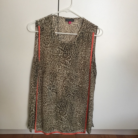 Vince Camuto Cheetah Tank Top - Picture 3 of 3